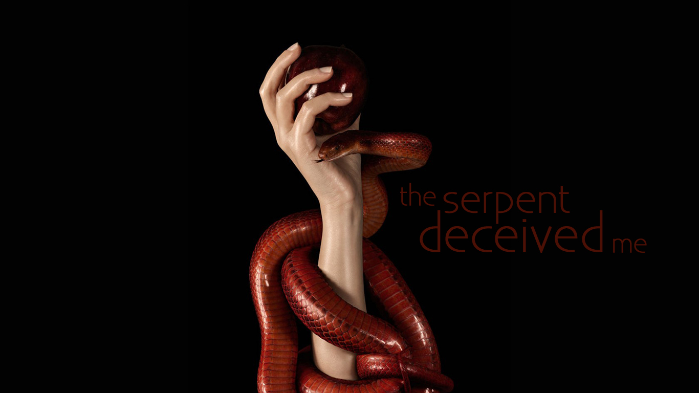the serpent deceived me arm apple christian wallpaper hd_1366x768