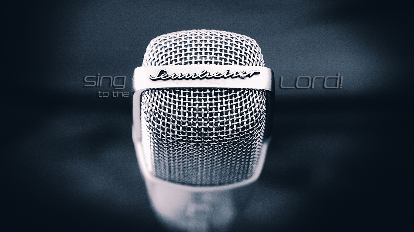 microphone sing to the Lord christian wallpaper hd_1366x768