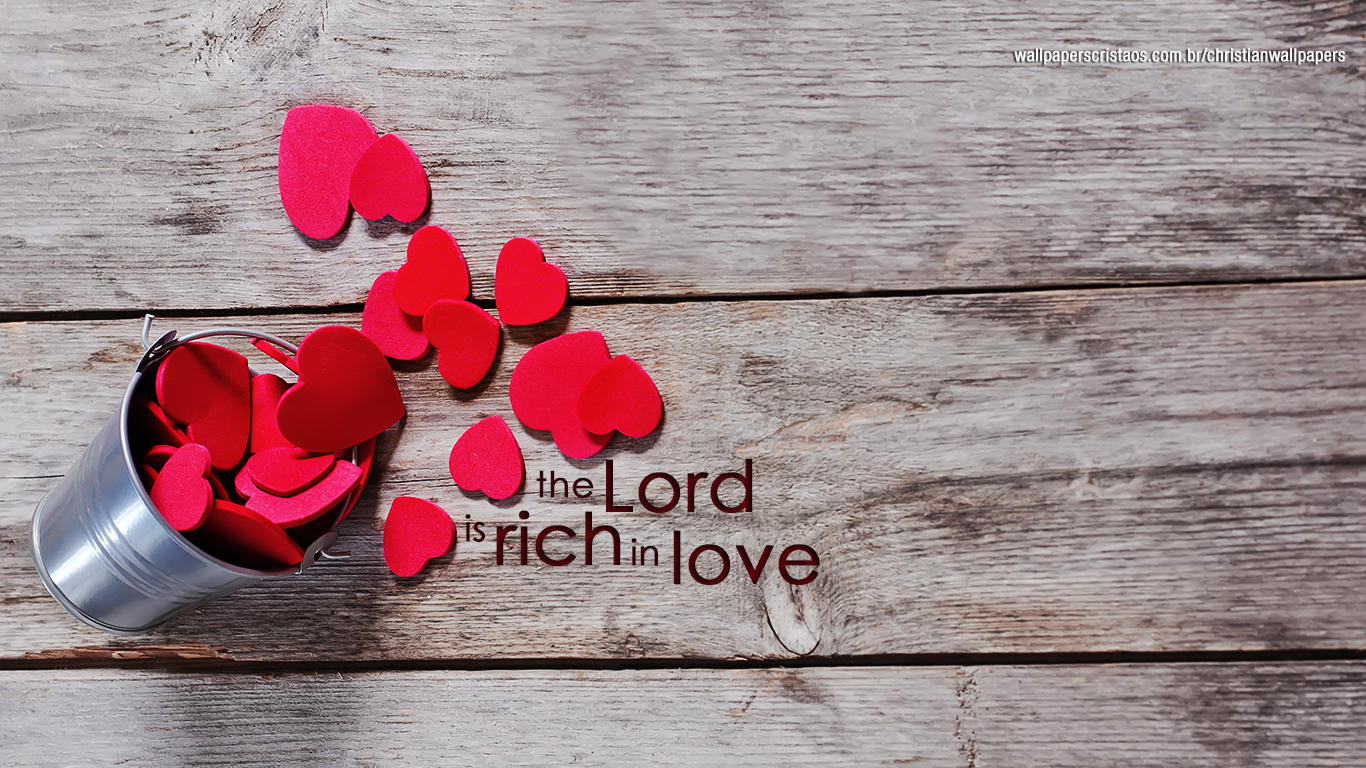 Lord is rich love heart christian wallpaper hd_1366x768