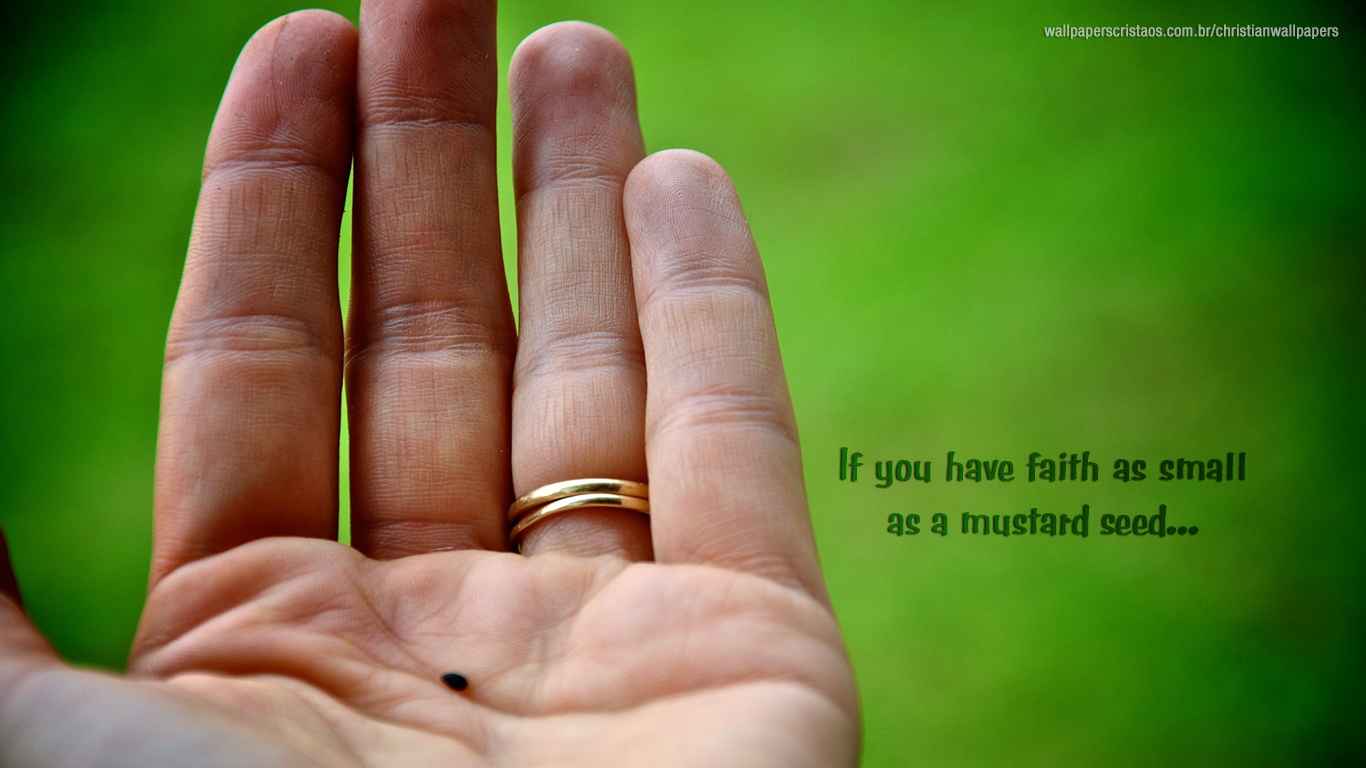 If you have faith as small as a mustard seed christian wallpaper_1366x768